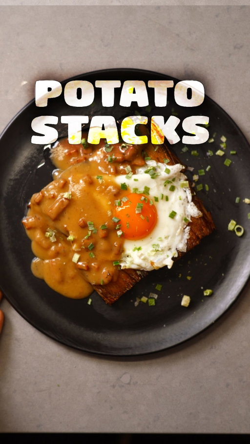 we need more Love. Comment “Love” and i’ll send you this recipe for potato stacks w/ portuguese sausage gravy. how do you take your egg?