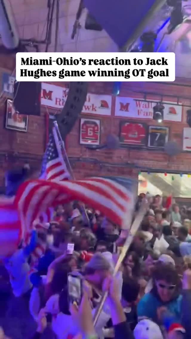 Miami-Ohio was bananalands for Jack Hughes’ Gold Medal OT winner