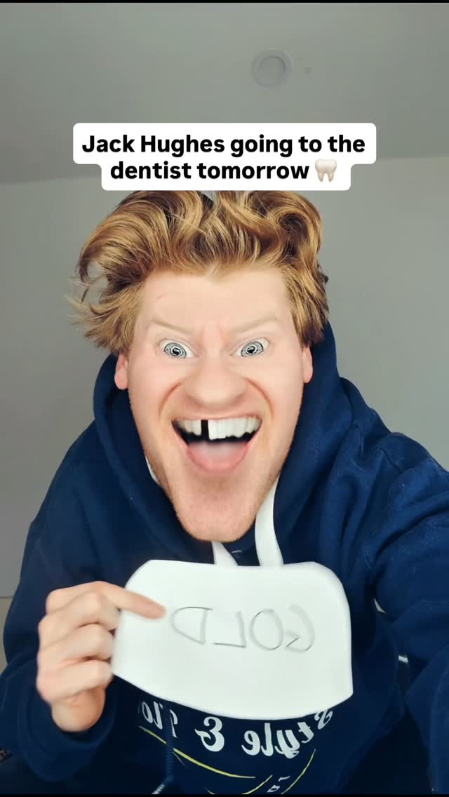 Jack Hughes gets gold teeth after golden goal