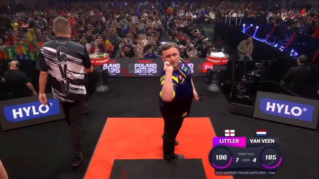 LITTLER WINS THE POLAND DARTS OPEN 🏆

Simply ridiculous from the world number one 🔥

Luke Littler averages over 108 and defies a nine-darter from Gian van Veen to slay the Dutchman 8-4 and win the inaugural SUPERBET Poland Darts Open ☢️

#ET1