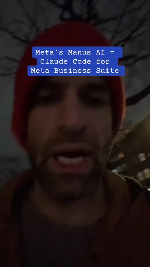 @metaforbusiness with @manus has officially entered its @claudeai Code / @openai Codex era with a walled garden twist 

some initial thoughts ~72 hrs into kicking the 🛞 on what’s possible in Manus right now.

@vaynermedia @chukmedia #claudecode #facebookadstips #metaads #metaai #paidsocial