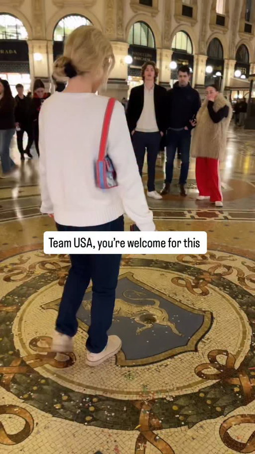 “So the USA wins tomorrow” 🫶🏼🏒🇺🇸🕺🏻 #hockey #olympics #milan #italy #teamusa