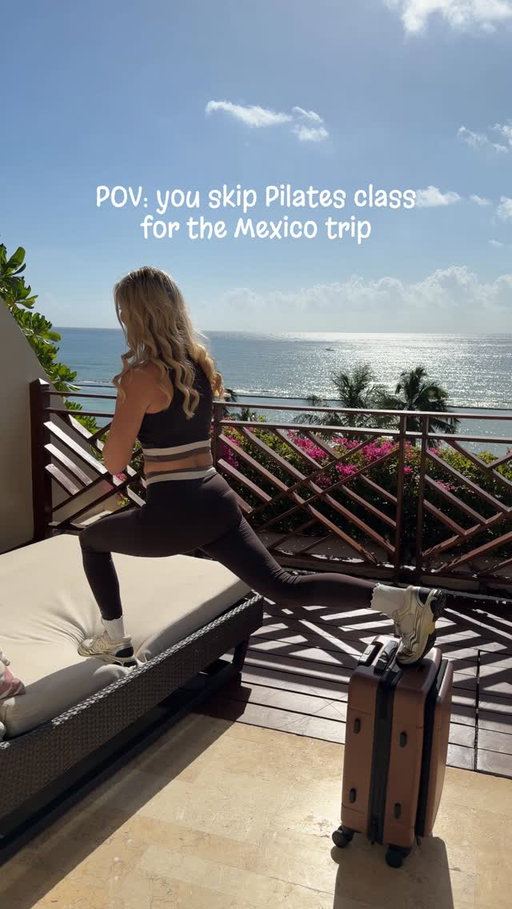 POV: you skip Pilates class for the Mexico trip ✈️🌴☀️

Travel diary loading…

Sharing everything I’m wearing, packing, and doing on this warm-weather escape — from airport style to resort evenings, beach-to-dinner transitions, and how I keep a little wellness woven in while away.

Élastique for the travel day (lymphatic + sculpting, but make it polished).
CALPAK for the carry-on (because details matter).

If you’re planning:
• A Mexico vacation
• A tropical girls trip
• Spring break travel
• A beach resort stay

Consider this your outfit inspiration and travel mood board 🎀