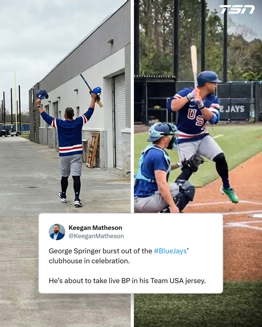 Noted hockey fan George Springer celebrating Team USA’s gold medal win at Spring Training today 😅

(via @mlb.keegan)