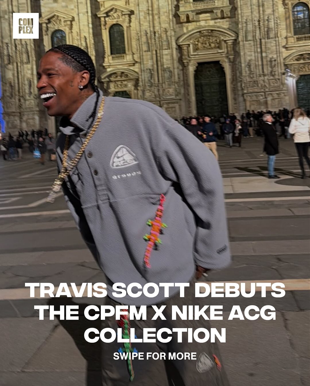 Travis Scott threw on the upcoming Cactus Plant Flea Market x Nike ACG collection 

Swipe for a closer look at the pieces dropping 👀

📸: @paulsavovici / AirRob49 / @ovrnundrrr