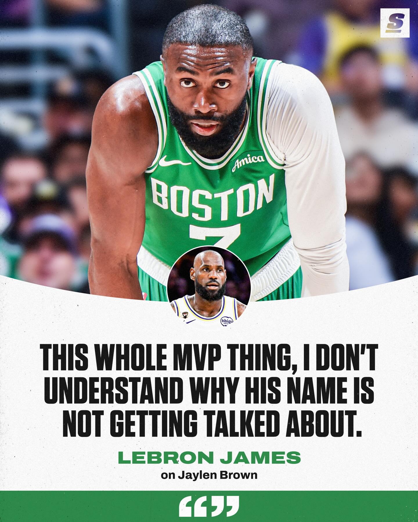 Jaylen Brown for MVP? 🤔💭
[via @davemcten]