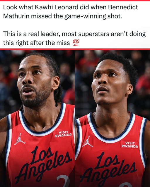 Kawhi Leonard went up to Bennedict Mathurin right after he missed the game-winning shot. This is great leadership. 

Little things like this can go a long way when it comes to chemistry and improving as a team. Most superstars are just walking off and not saying anything.