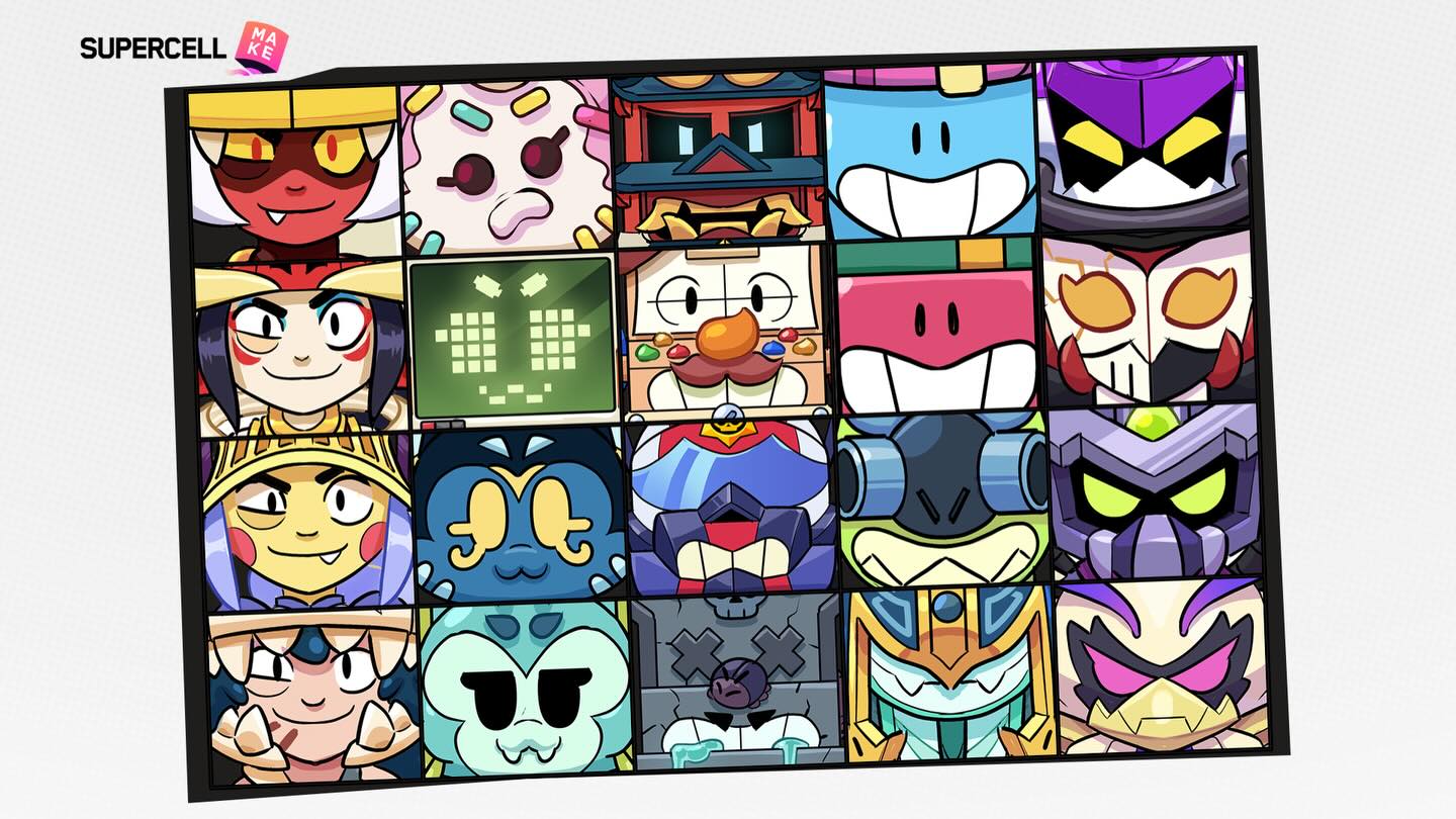 Go in-game now and VOTE for your favorite #SupercellMAKE Skins! 🤞

You have until March 2nd to vote for which Skins you’d like to see in the game:

💸 GRIFF 💸 
Canvas Le Griff - by Josenylson Serafim
Grand Prix Griff - by Reghs
Ghostly Griff - by Vitality
Temple Samurai Griff - SenSem

🐾 KIT 🐾
Anubis Kit - by Letizia
Catfish Kit - by Jaydan art
Sundae Kit - by Artdrei
Retro Kit - by Anomax

🌷 LILY 🌷
Chainsaw Lily - by Heron
Hunter Lily - by Sowdyze
Twilight Queen Lily - by Frankyyy
Musical Lily - by Artdrei

🌭 DOUG 🌭
Jormungand Doug - by abyss lookout
Toxic Twin Doug - by Nexty
Doug Brick Toy - by djanggo_sauce
Gym Bro Doug - by Meowie

🐊 ALLI 🐊
Alli Lunar Eclipse - by Morrigan
Ember Alli - by Nana
Skeleton Hunter Alli - by GeckoArt
Cosmic Conductor - by cziastecka