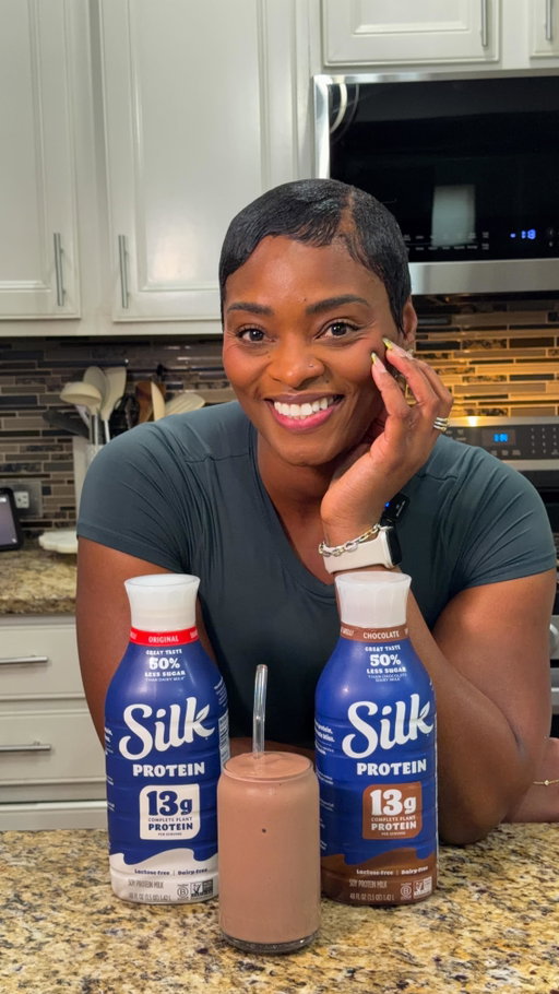 #AD As a gym girly, I’m always looking for easy ways to sneak in more protein. So when I found @silk Plant Protein Milk at @Target with 13 grams of protein, 50% less sugar and 50% more protein than dairy milk... I was sold!

This milk is delicious on its own, but this chocolate covered strawberry smoothie is officially in rotation.

Head to Target to grab some and let me know what you think! https://liketk.it/5VaYG

#feelplantygood #silkTarget #targetfinds
#TargetPartner

† Silk Protein Original: 4g sugar/cup; reduced fat milk: 11g sugar/cup
‡Silk Protein Original: 13g protein/cup; reduced fat milk:
