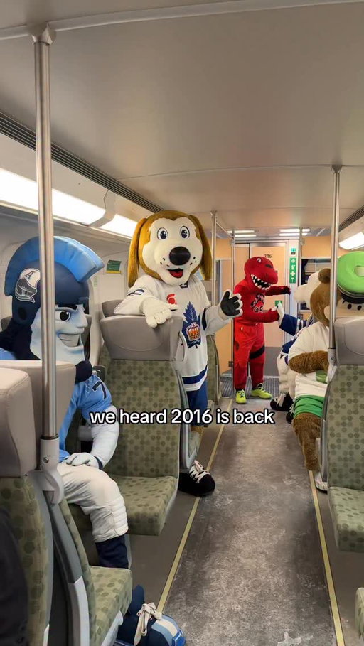 Wouldn’t be 2016 without the #mannequinchallenge 🔥 ofc we had to bring it back. Catch these mascots at the games this season and get there with GO #toronto #raptors #torontoargos #mapleleafs