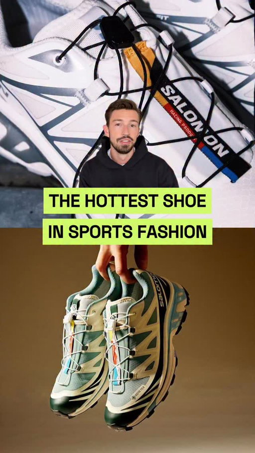 This shoe is taking over and we need to talk about it 👇

You can’t go anywhere without seeing someone in these shoes.

So the brand is Salomon (@salomon).

It’s a French outdoor brand, and the shoes are meant for hiking and trail running.

But people have turned them into performative fashion.

Now, I dug into the data on Particl (@particl.hq).

But you really don’t need the data to know this.

Just look down in public and you’ll see.

They have a variety of shoes.

But the XT-6 Gore Tex is the one that has taken over as a fashion statement.

Doing almost double the volume than every other shoe.

The basic black and white color are the most popular.

But they have over 350 variants.

So you have definitely seen some version.

Now, this follows a much broader trend.

Fitness and sport is becoming cool and blending with fashion and lifestyle.

With bold colors, unique patterns, and limited edition collabs.

It’s not about minimal athleisure anymore.

Fitness is a personality trait now.

And people want to express themselves in both what they wear and the activities they do.