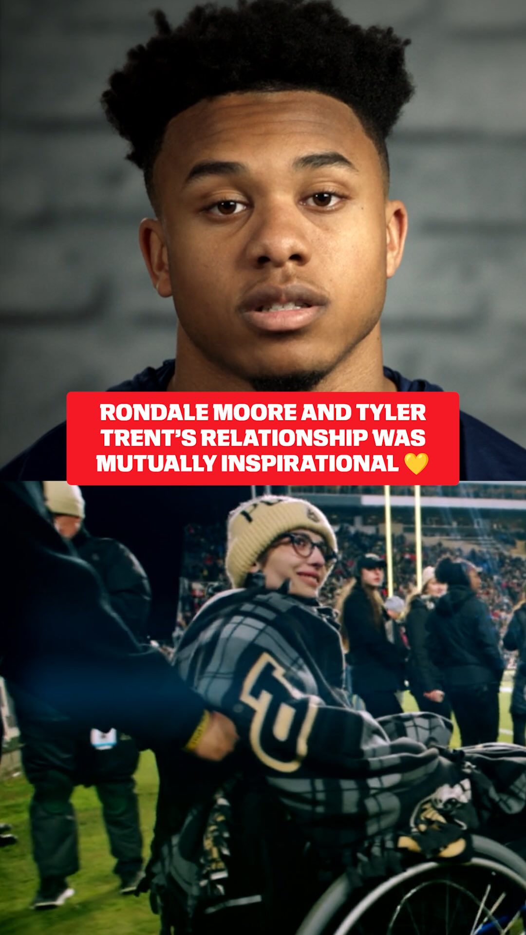 During Rondale Moore’s time at Purdue, he was inspired by the life of Tyler Trent and how he touched people throughout his journey.