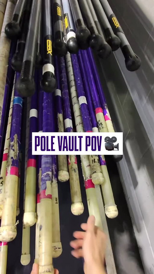 Through the eyes of NCAA D1 pole vault leader @jimjrho 📈