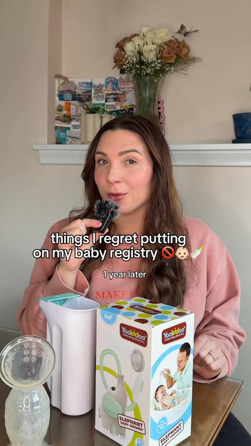 Save your money 💰 things i regret putting on my baby registry as a first time mom with an 8 month old 👀 hope this helps some expecting moms out! What did you regret putting on your registry? 

If you want to see what I DO recommend, comment “registry” and I’ll send you a list link to my non-toxic baby favs! 🍼

#babyregistry #babyregistrymusthaves #deinfluencing #firsttimemom babyproducts
