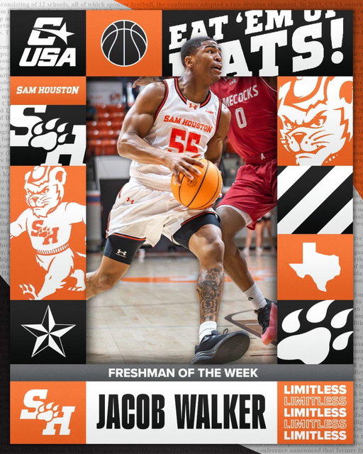 🏀 FRESHMAN OF THE WEEK 🏀

🏅2⃣ Jacob Walker, @bearkatsmbb 

#NoLimitsOnUs