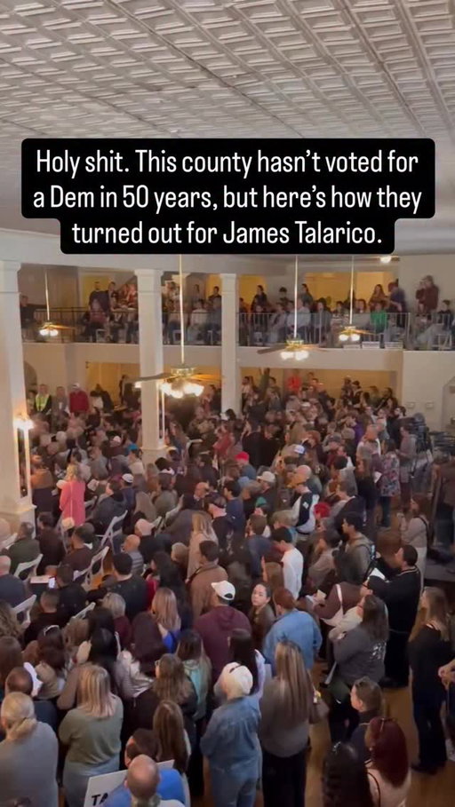 Deep-red Lubbock, Texas just turned out for James Talarico in a way we haven’t seen before. You have to see this.

Follow @majoritydemocrats for more.