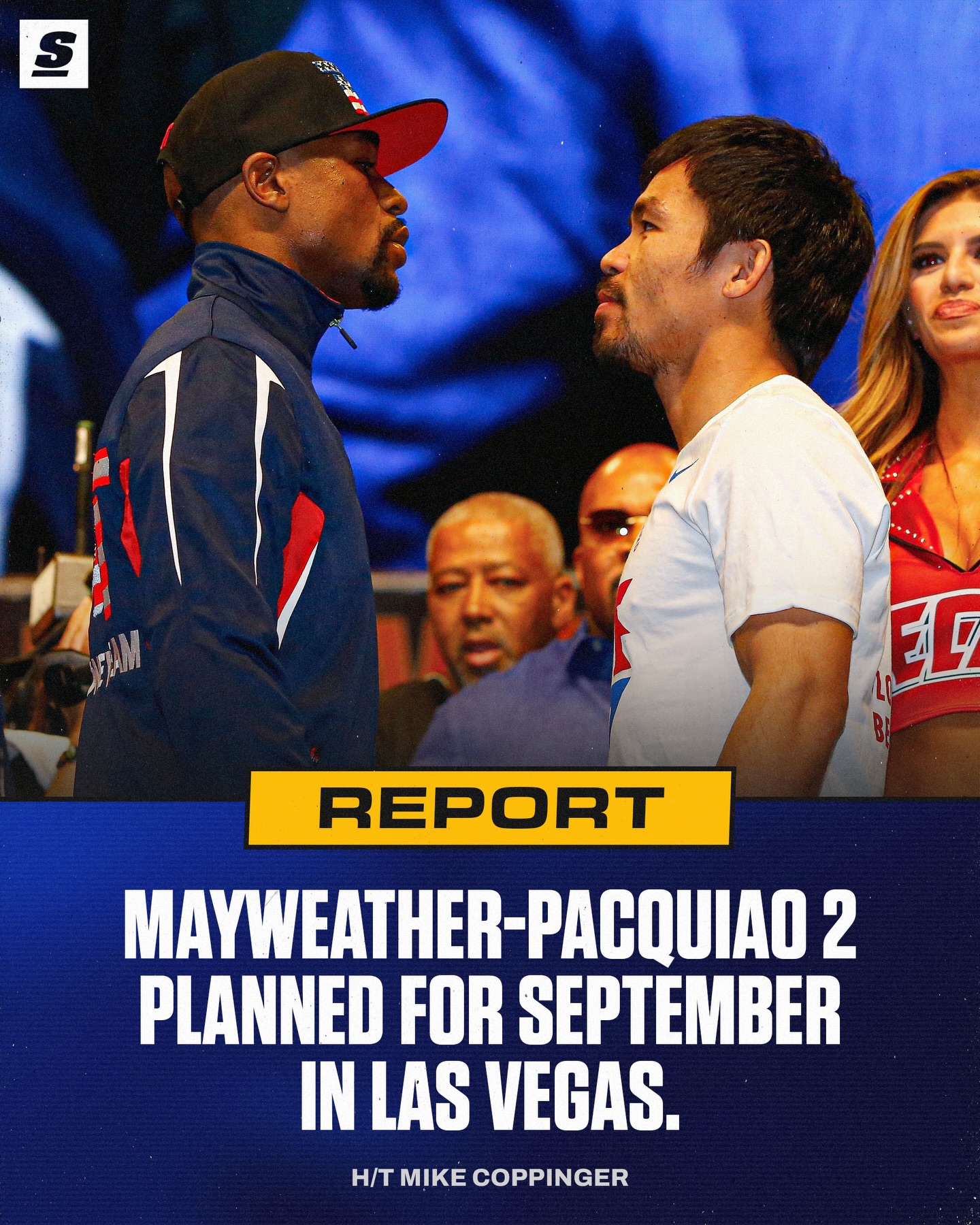 A rematch between boxing legends Floyd Mayweather Jr. and Manny Pacquiao will take place on Sept. 19th at the Sphere in Las Vegas. 🍿
[via @netflix]