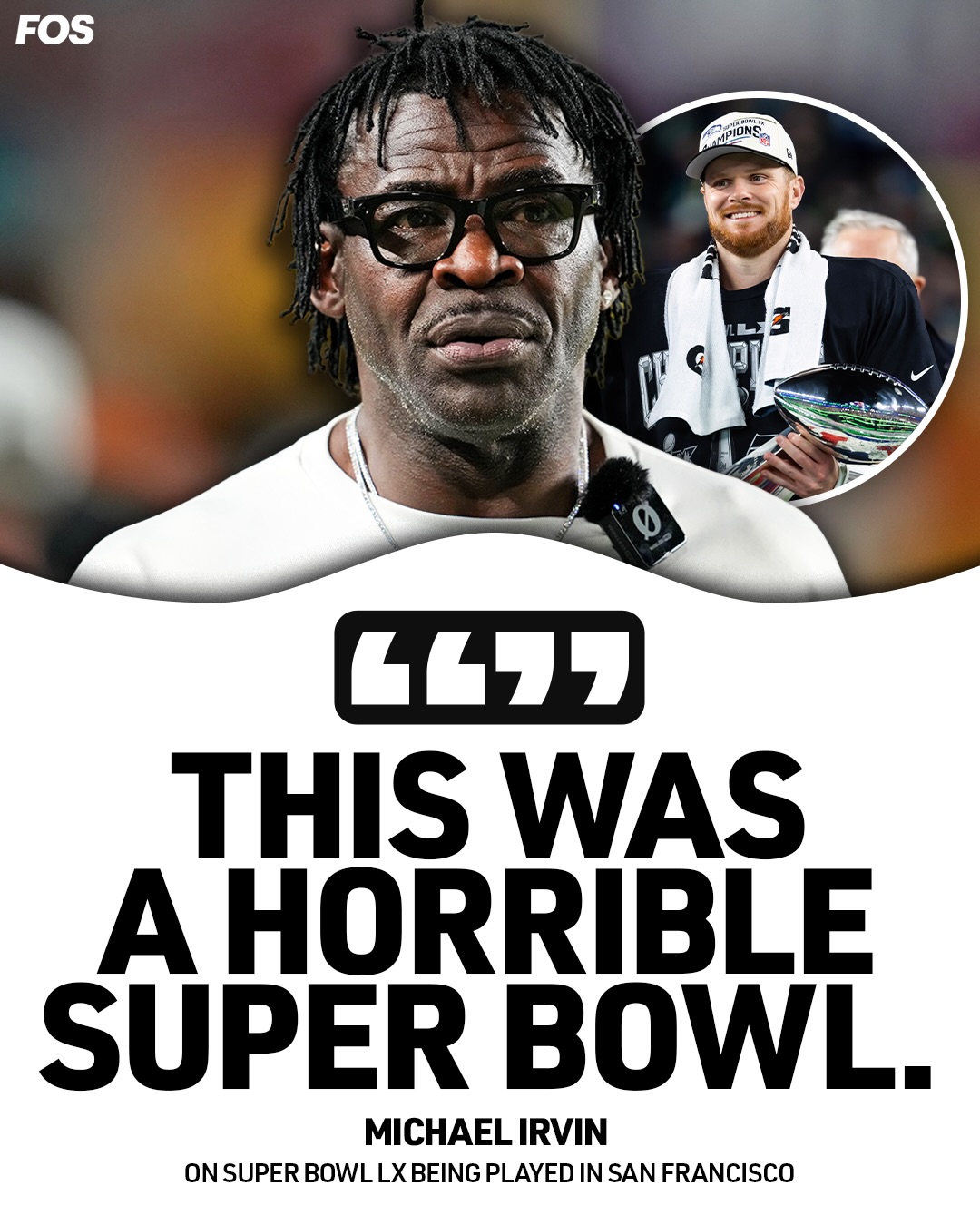 Michael Irvin says the Super Bowl should never be played in San Francisco again, saying it was “the worst Super Bowl I have ever gone to.”

(🎥 via Coach_Yac/X)