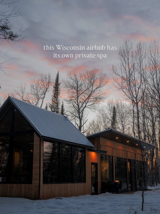 This is an absolute one of a kind stay - tucked into a quiet forest just 30 minutes from Duluth, Minnesota 🌲

[ save for future trip planning! ] 

The property mixes design inspiration from Scandinavian and Japanese cultures - with moody tones and amazing amenities throughout including a round soaking tub, a private sauna, an indoor cold plunge tub, a shower / steam room, and even a resting space between hot/cold cycles which looks directly out into the surrounding forest. 

I’ve never seen design like this and was blown away from the moment I stepped inside. 

You’ll breathe deeper, move slower, and find rest here. 

[ send this to your significant other as a sign to book your own private wellness getaway! ]

📍 @solveigsento - Superior, Wisconsin

Be sure to follow @jonkreye for the best stays in the USA!