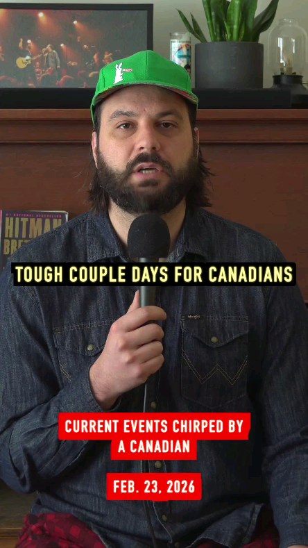 Current Events Chirped By A Canadian.

Feb. 23, 2026.

Stand up dates
Nelson - 3/11
Bellingham - 3/12
Portland - 3/13
LA - 3/24
Seattle - 4/1
Calgary - 4/2
Ottawa - 4/9
Toronto - 4/10
NYC - 4/15
Kelowna - 4/29
San Diego - 5/31

#canada🇨🇦 #alberta #daniellesmith #news #sketchcomedy