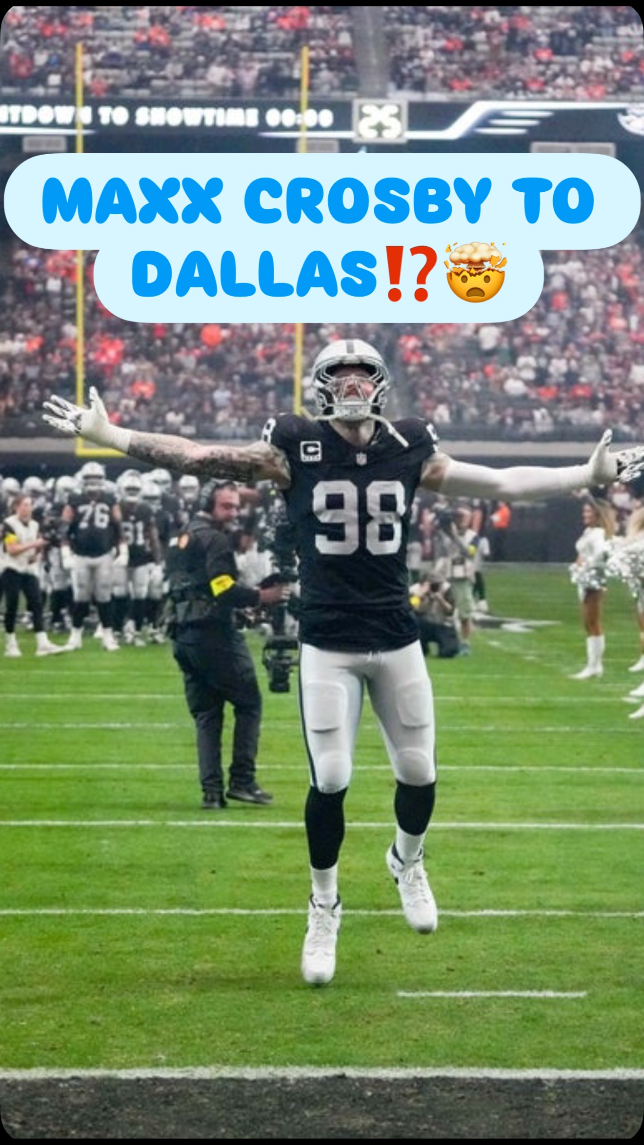 A mock trade from ESPN that would send Maxx Crosby to Dallas and George Pickens to Las Vegas has Skip ready to drive to Sin City 🤣🤣

#nfl #raiders #cowboys #raidernation #cowboysnation