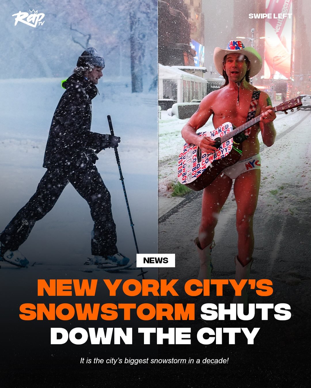 New York City saw a record-breaking 20 inches of snow this past weekend, making it one of their biggest snowstorms ever‼️😳

Are y’all staying safe out there⁉️🙏