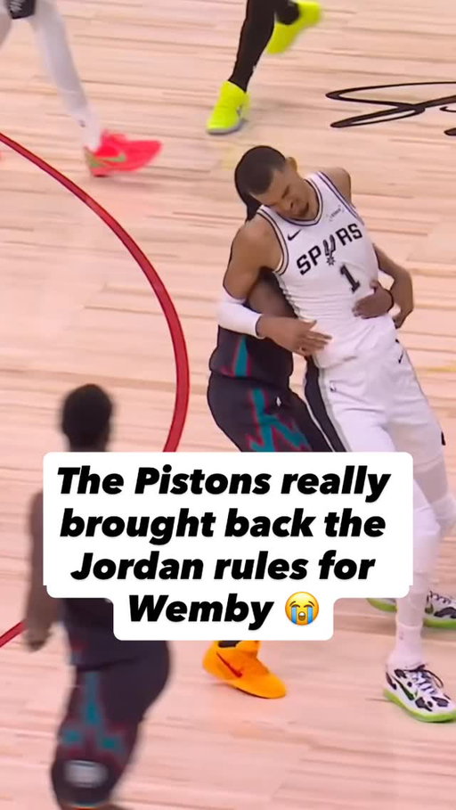 The Pistons brought back 80's/90's physicality tonight vs Wemby😳