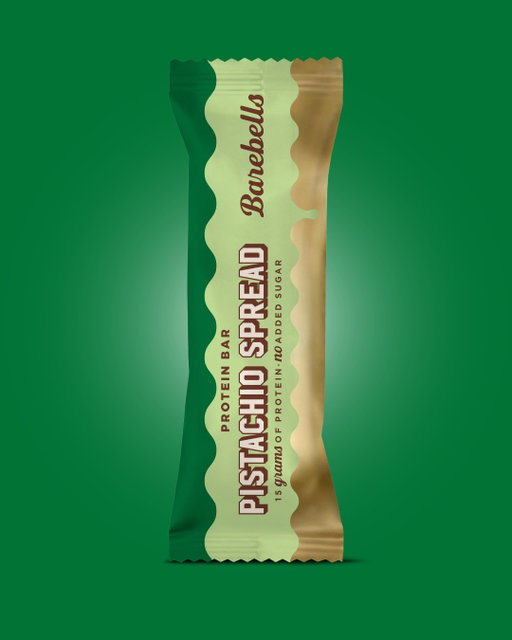 Meet Pistachio Spread! 🍫🌵 Inspired by the trending pistachio and chocolate combination loved worldwide. Luscious green pistachio filling, silky chocolate coating, and 15g of protein. Perfection takes time... and it was worth the wait. 

#barebells