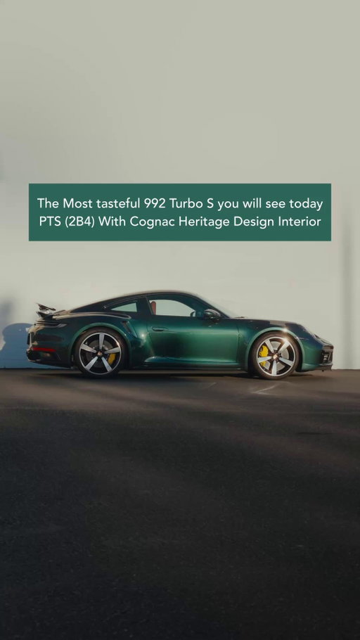 **SOLD. This 2023 Porsche 911 Turbo S (992.1) was sold within hours of its arrival, but that isn’t surprising at all. Paint to Sample Forest Green Metallic exterior, coupled with the iconic Heritage Design interior, makes this one of the most tasteful 992 Turbo S models we’ve seen at Porsche South Bay.