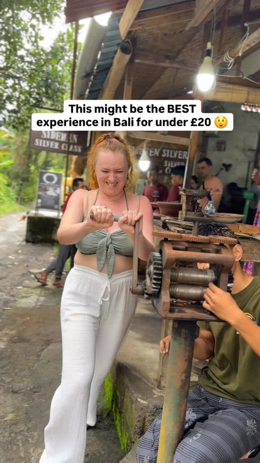 SEND this to the person you’d love to do this with 💍 

An unforgettable EXPERIENCE in Bali 💍🇮🇩

(Follow @lockdownmadeustravel for part 2 of this mini Bali series) 

We travelled Asia and wanted a unique keepsake to remember our time in Bali… we didn’t want another fridge magnet 😂

So we headed to Sideman Silver Making and created these beautiful souvenir rings we’ll cherish forever and it cost just £14 🤯

Hands down one of the best activities we did in Indonesia… and for under £20! 🤩

You can choose from hundreds of designs or create your own, meaning your ring is completely one of a kind 🥰

#bali #sideman #baliindonesia #indonesia #baliactivities