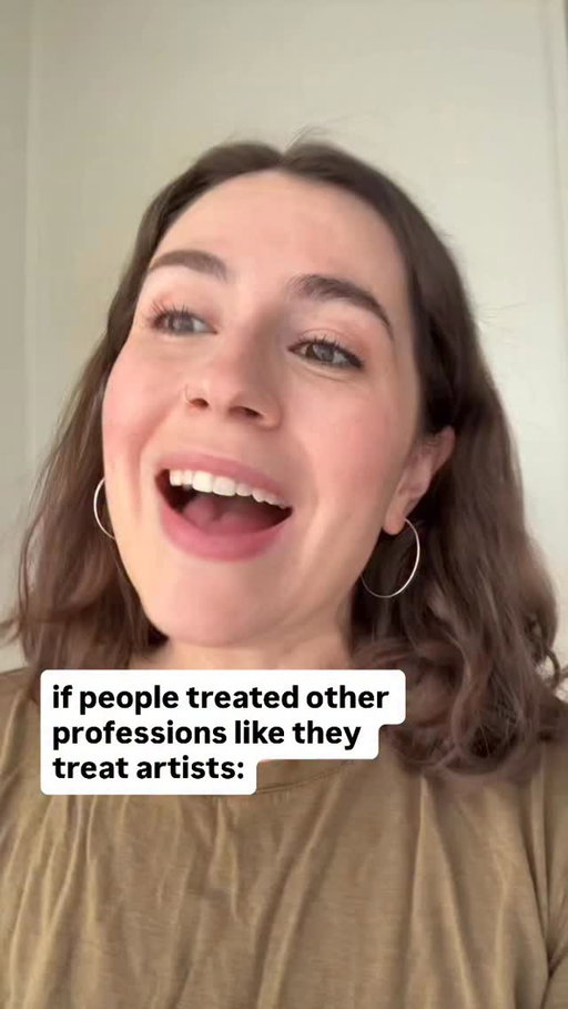 You want to get paid?? For your work?? You’re being sooo crazy right now. 
For real though, artists’ work is too often taken for granted. They deserve the same protections and support as other workers. #DDFPartner