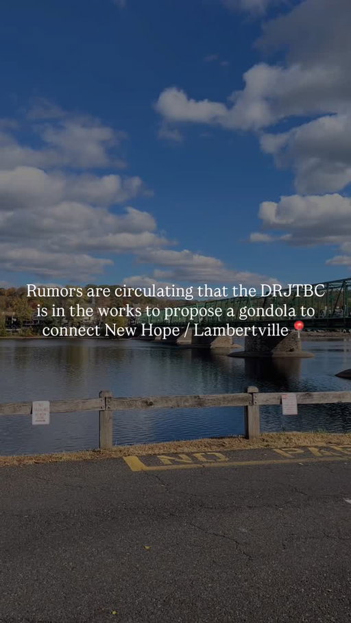 What are your thoughts? 

Rumors from inside the Delaware River Joint Toll Bridge Commission indicate that they may be working on a proposal to build a gondola / a closed ski lift to connect the river towns.

This proposal would potentially allow for people to easily explore both towns without walking the bridge. Some concerns about the project include potential increased traffic & parking issues. 

-

Follow to keep in the loop 

#buckscounty #buckscountypa #hunterdoncountynj #lambertvillenj #newhopepa