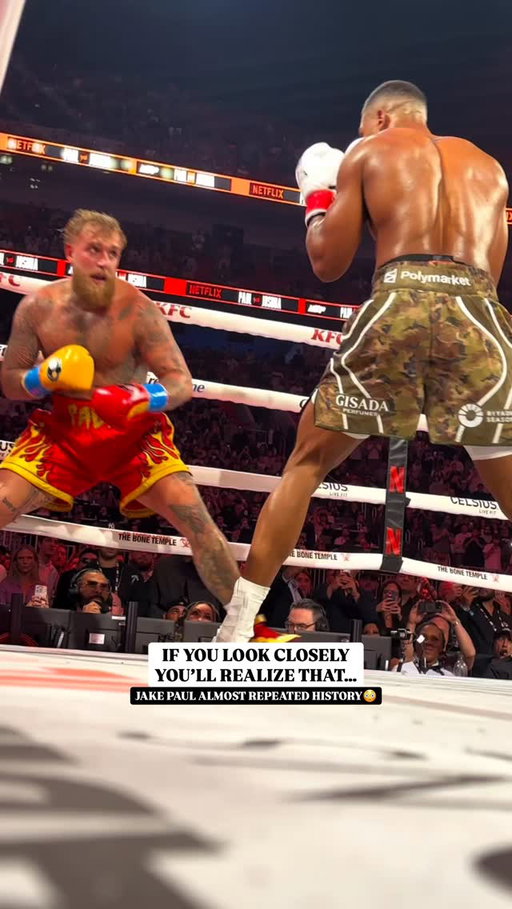 If you look closely you’ll realize how close @jakepaul to repeating history😳

#jakepaul #jakejoshua #netflix #boxing