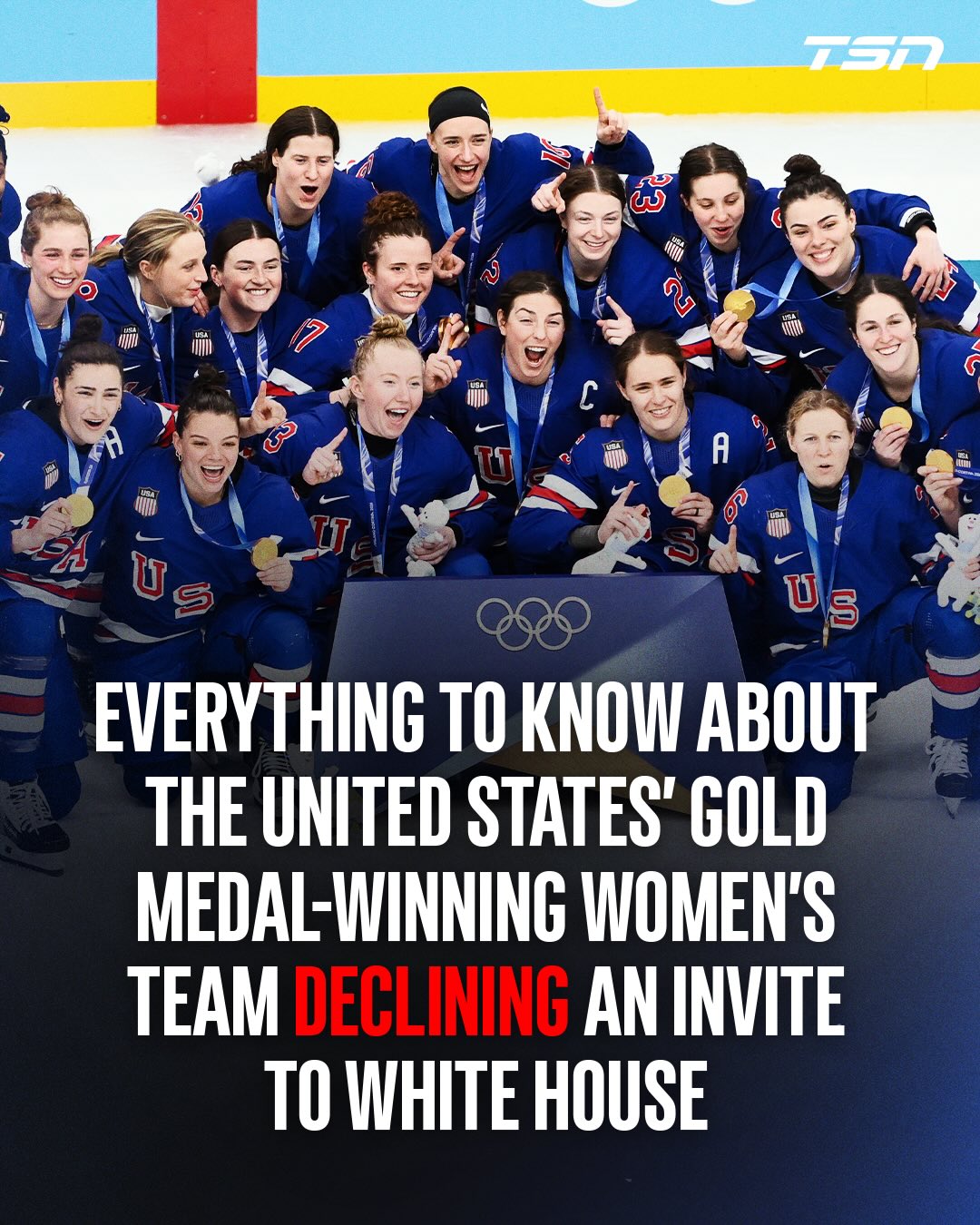 An update on the US women’s hockey team declining president Donald Trump’s invite to visit the White House and how they reportedly might celebrate instead.

#MilanoCortina2026