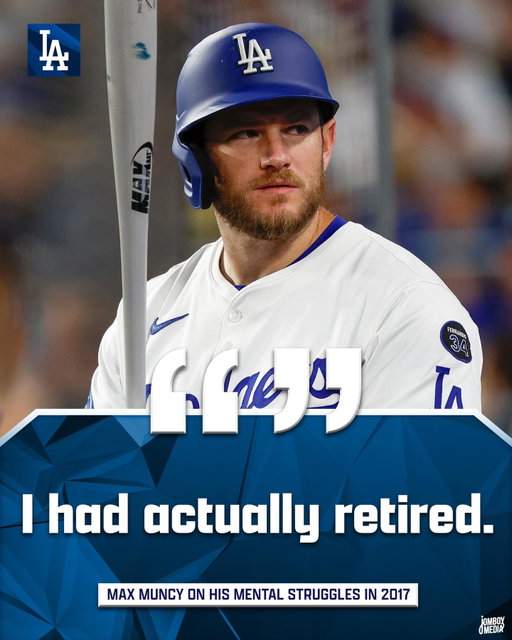 Max Muncy talks about the time he retired from baseball before ever playing in a game with the Dodgers