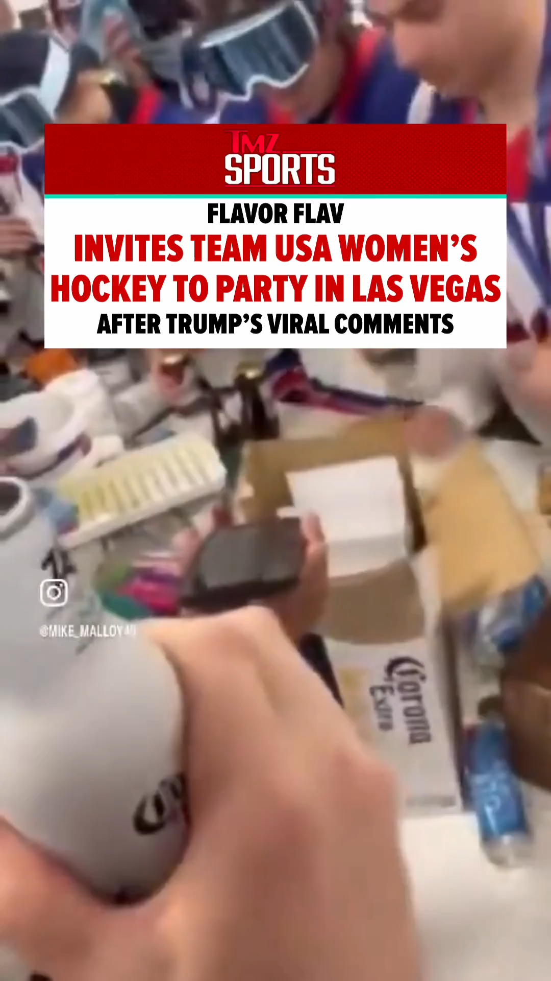 Flavor Flav has extended an invite to Team USA Women’s Hockey to host them in Las Vegas after President Trump joked about “having to” invite them to the White House along with the men’s team.✈️🥇