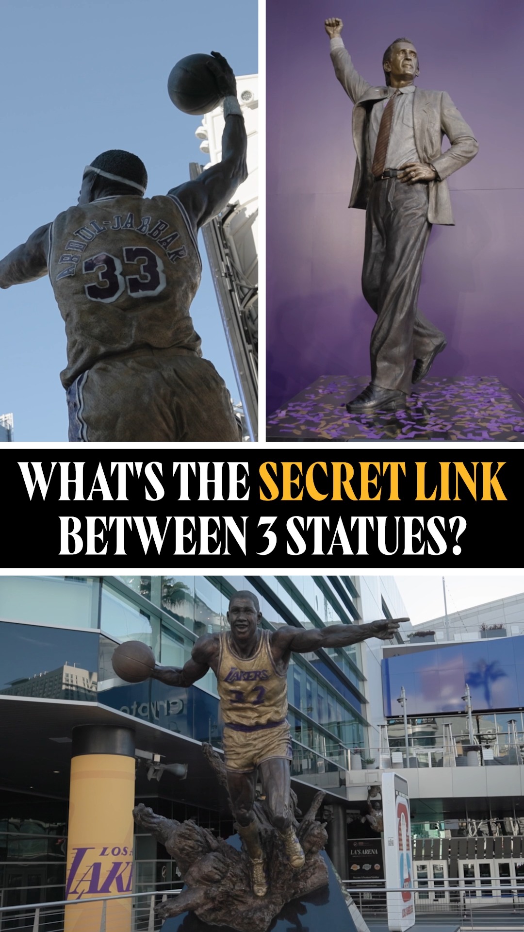 The Lakers statues’ secret Easter egg
