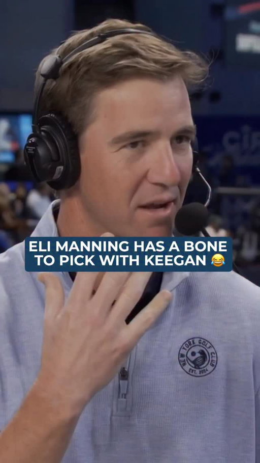 @elimanning is on the case of the missing @keeganbradley1 mustache 🔍