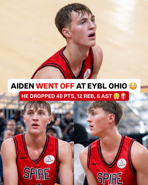 Aiden Derkack was COOKING all weekend long at EYBL Ohio.

The Providence commit put up 40 PTS, 12 REB, and 6 AST against CATS and LUHI 😳