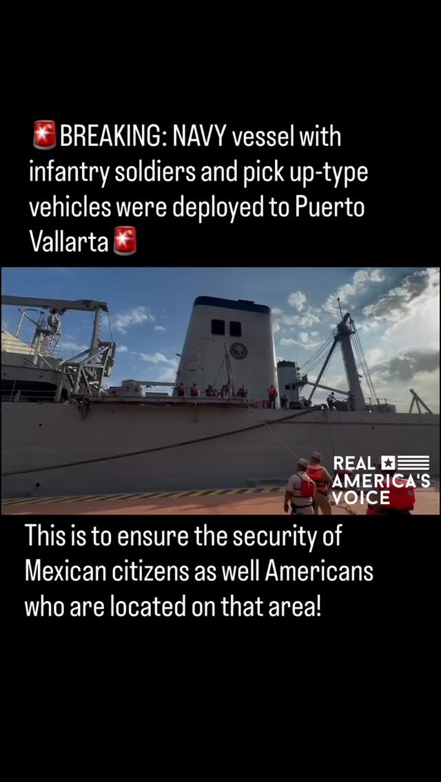 “iTs nOT ThAt big oF a dEaL wHaTS gOiNg oN iN PuERtO VaLlArTa yOuR oVeR REacTiNg 🥴” 
Those who had anything to say about how serious I took the situation to get my Pregnant wife out as quick as possible…. I GUESS THE MILITARY KNOWS SOMETHING YOU EXPERTS DONT…. This is very serious, this ship showing up should tell you everything the news isn’t, and the idiots saying it’s all fine, let the naval ship know they can just head home.