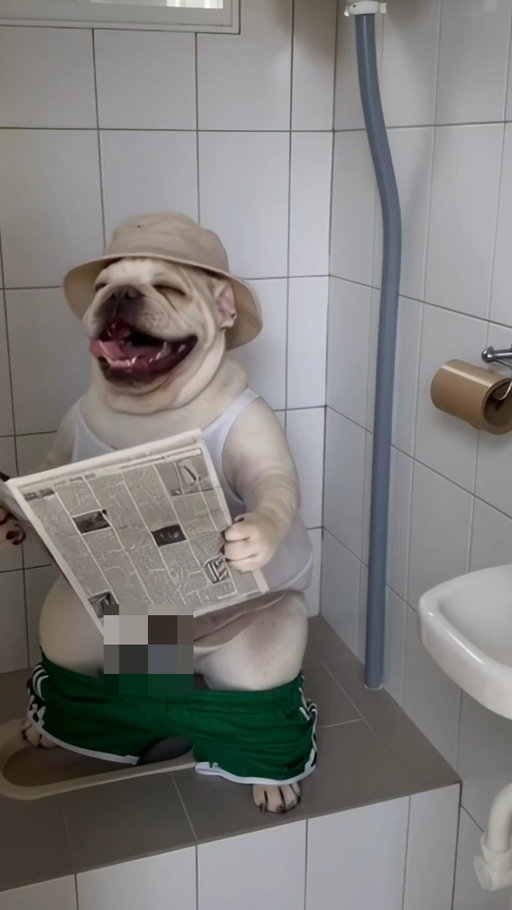 Nothing builds mental strength faster than finding out there’s no toilet paper after you’ve already sat down.🚽
當你上公廁完發現沒衛生紙🧻時
#pet  #dog