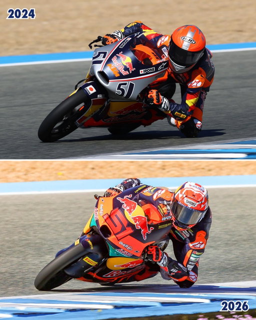 Then vs now 😍

#RedBullRookiesCup #RoadToMotoGP #MotoGP #Racing #Motorcycle