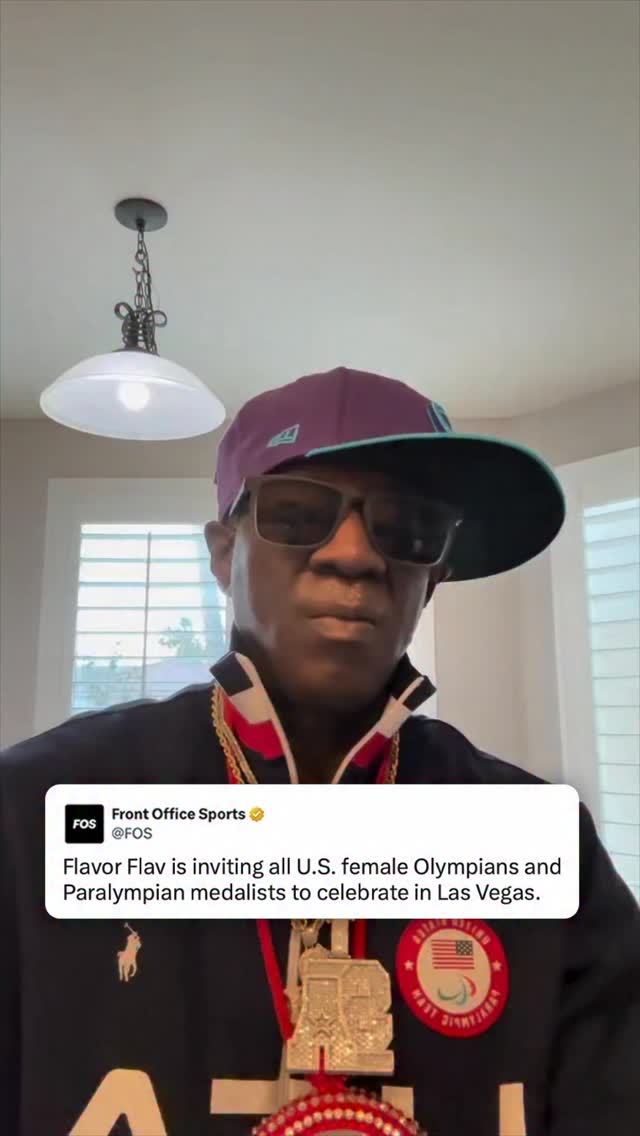 Flavor Flav has invited all U.S. female Olympians and Paralympic medalists out to Las Vegas to celebrate.

The celebration will include a party, parade, concerts, dinners, and more.

(🎥 via @flavorflavofficial)