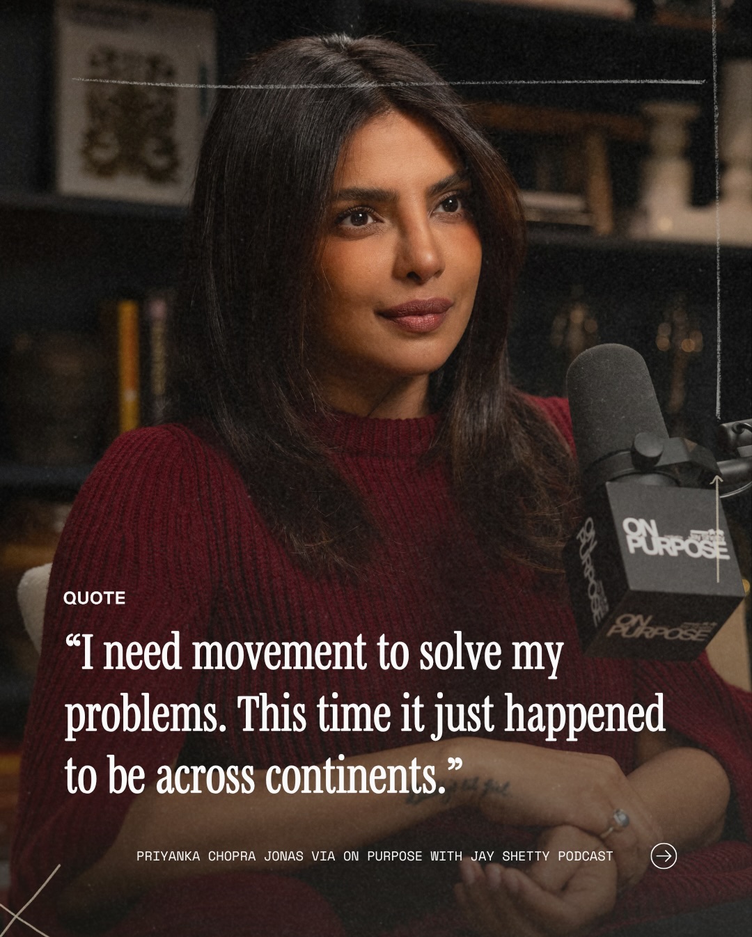 @priyankachopra episode out everywhere now🎙️🙌 LINK IN BIO or search ‘On Purpose with Priyanka Chopra Jonas’ to watch on YouTube