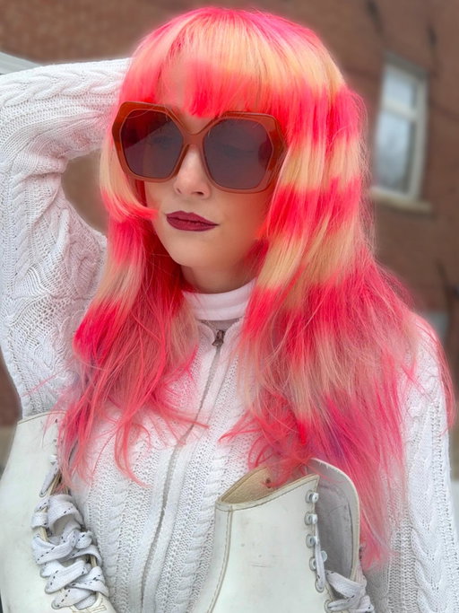 @hairbymisskellyo created this pink halo look inspired by @alysaxliu using Danger Jones Powder Lightener and vivid colors. Swipe to see her placement and more views of this epic look 👈🏻⛸️

#dangerjones #alysaliu #pinkhair