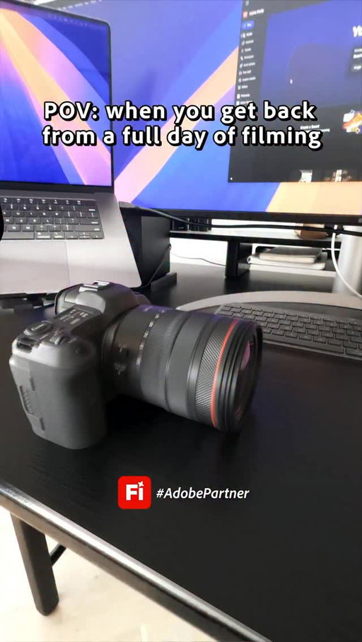 My camera: vomits 400 clips. 

Quick Cut: “Here’s a starter edit so you don’t cry 😭” 

@adobefirefly Quick Cut doesn’t replace editing — it finds the important bits so you can focus on the creative ones. 🙌 #adobepartner