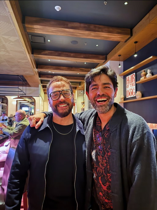 I found Vinny! Hiding in plain sight in Austin farming the land, not listening to me and clearly doing Indies.!!! 
haven’t seen this guy in almost a decade so imagine my surprise when I’m standing on stage and I see him supporting in the audience… It’s all about showing up @adriangrenier