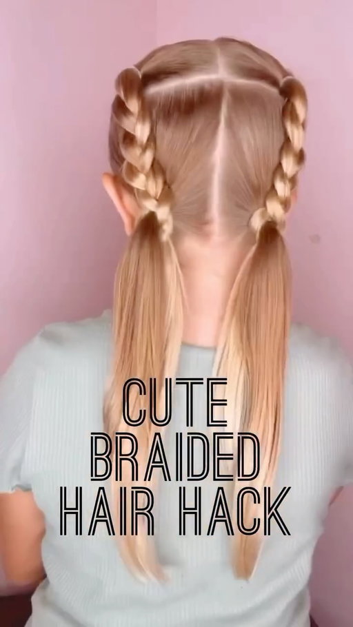 CUTE BRAIDED HAIR HACK 🩷 I love this cute and pretty braided hairstyle! It’s so simple and easy, too! Sharing my favorite hair products with you! Save and follow us for daily hairstyles! 
.
Comment SHOP below to receive a DM with the link to this post on my LTK ⬇ https://liketk.it/5VMCz #ltkbeauty