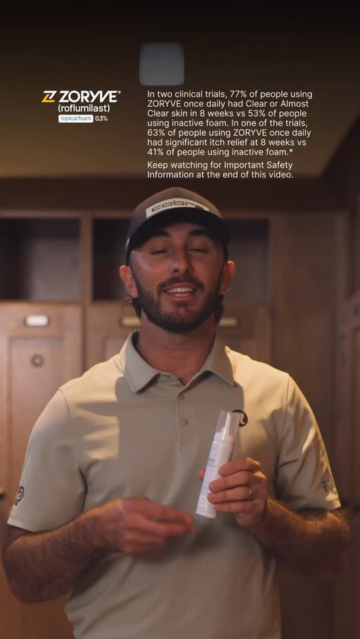 Everyone’s seen what’s in my golf bag, but there’s more in there than just clubs. Seborrheic dermatitis (seb derm) has been part of my life for years, and it’s something I’m finally talking about.

For US audiences only. Talk to your doctor to see if ZORYVE (roflumilast) foam 0.3% (age 9+) right for you. Visit ZORYVE.com for more information. See @zoryve_roflumilast for Patient Information. #TeamZORYVE #ZORYVEPartner #PaidSpokesperson