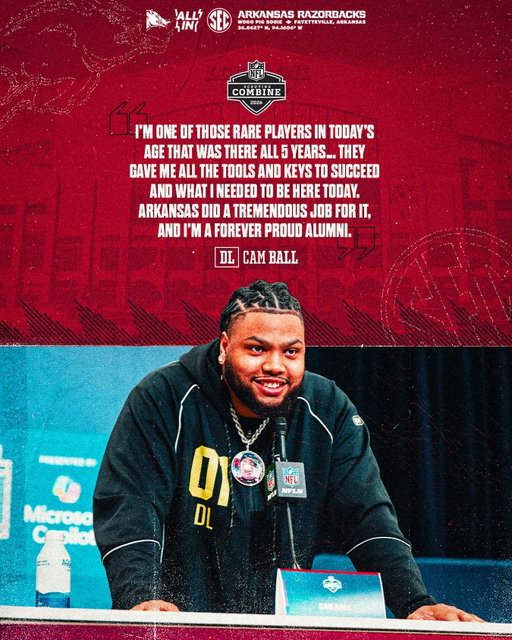 Forever a Razorback 🐗 @supremestacksss 

#NFLCombine on @nflnetwork